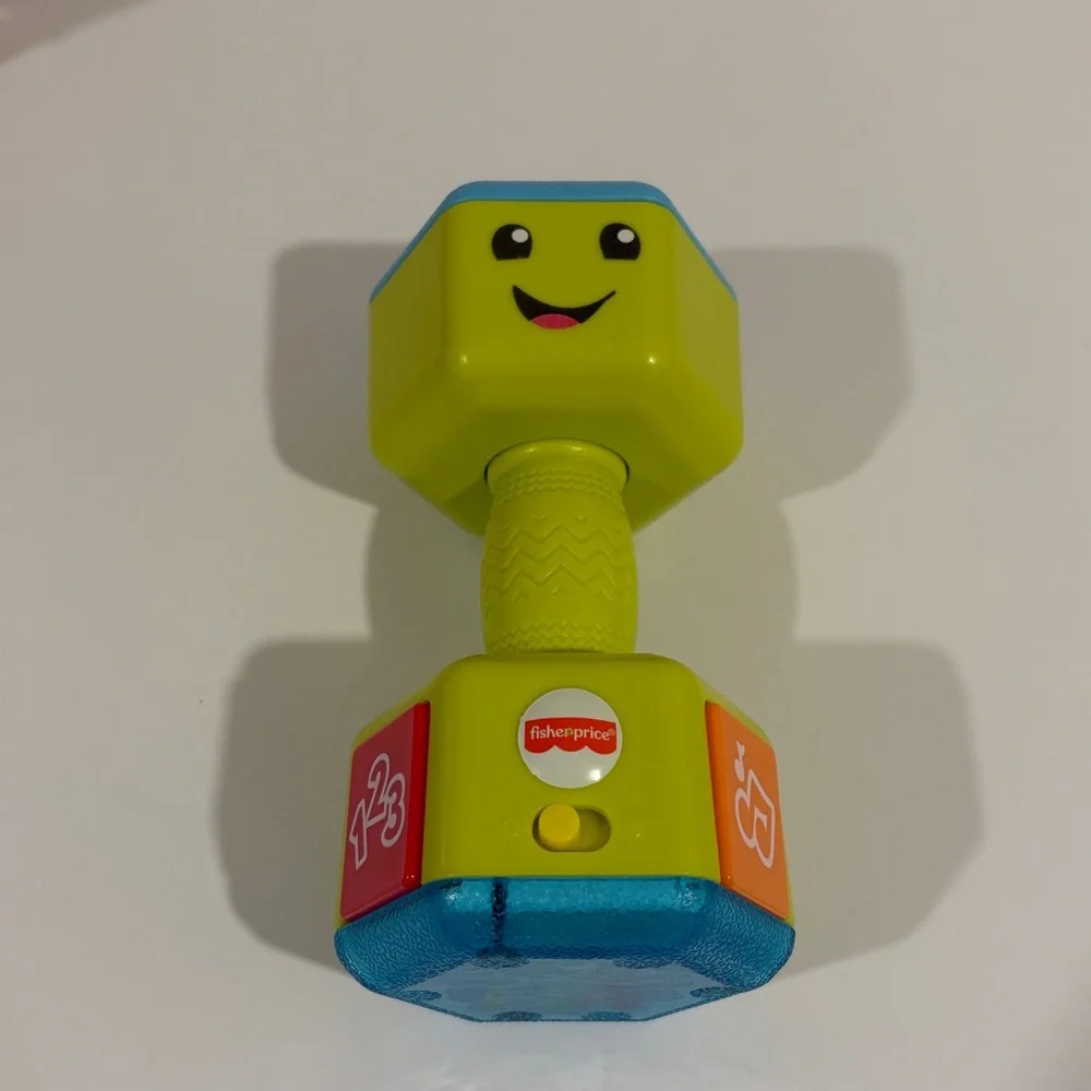 Fisher Price Set of 4 Baby Toys Train, Weight, Remote, and Turtle - Picture 6 of 7